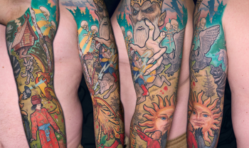 tattoo-spb neotraditional tattoo sleeve Ivan Bilibin